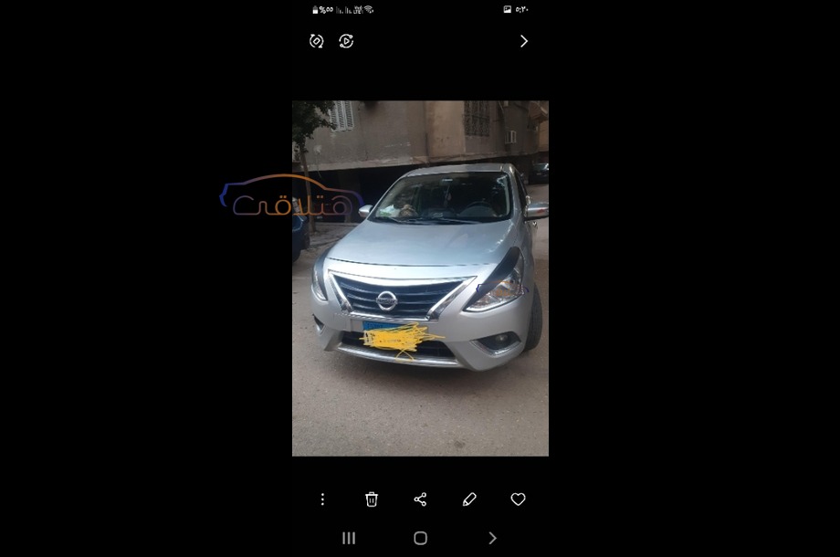 Sunny Nissan El Haram Silver Car For Sale Hatla Ee