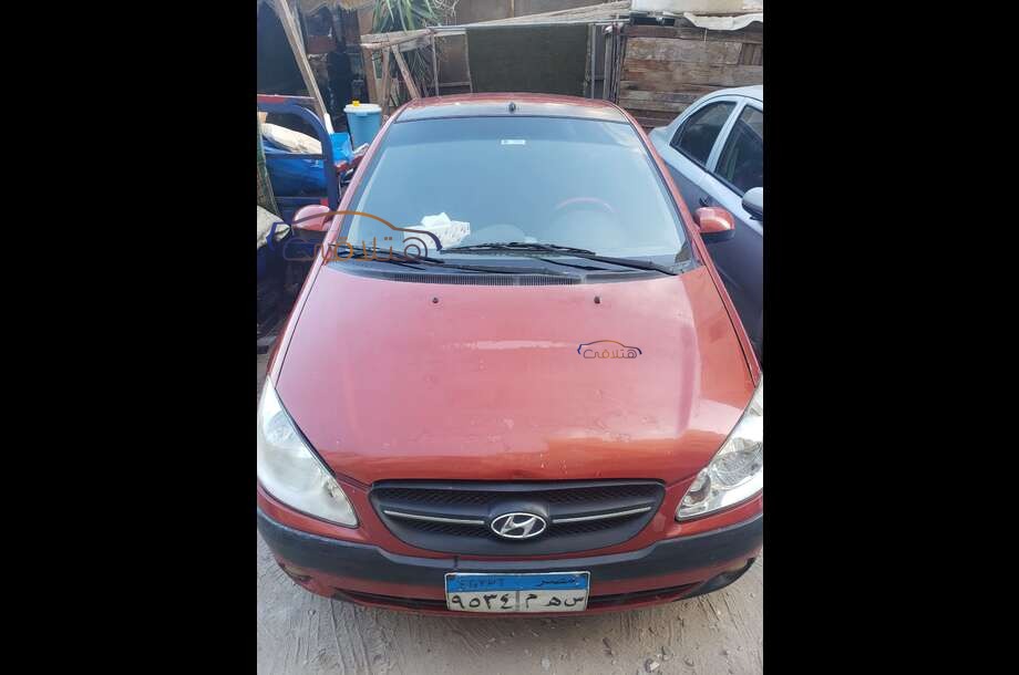 Getz Hyundai 2009 Alexandria Dark red 6441579 - Car for sale : Hatla2ee