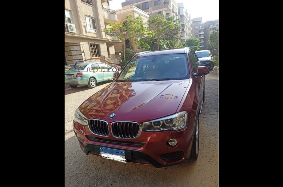 X3 BMW 2017 Mokattam Dark red 6455967 - Car for sale : Hatla2ee