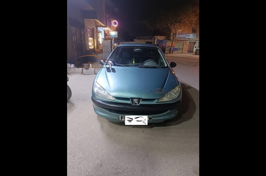 206 Peugeot 2001 Giza Green 6499156 - Car for sale : Hatla2ee