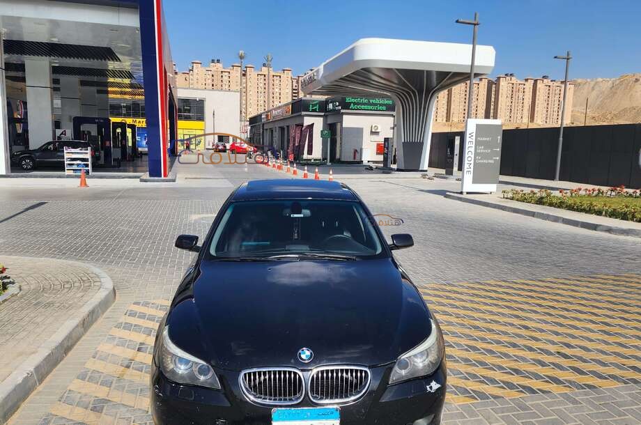 525 BMW 2008 Maadi Black 6839357 - Car for sale : Hatla2ee