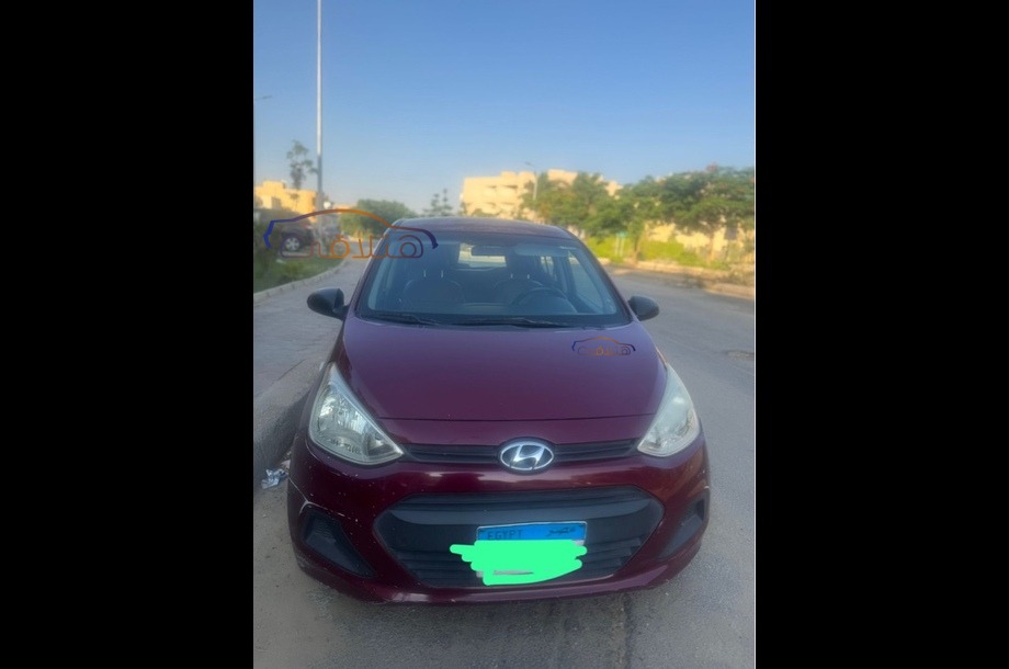 Grand i10 Hyundai احمر غامق