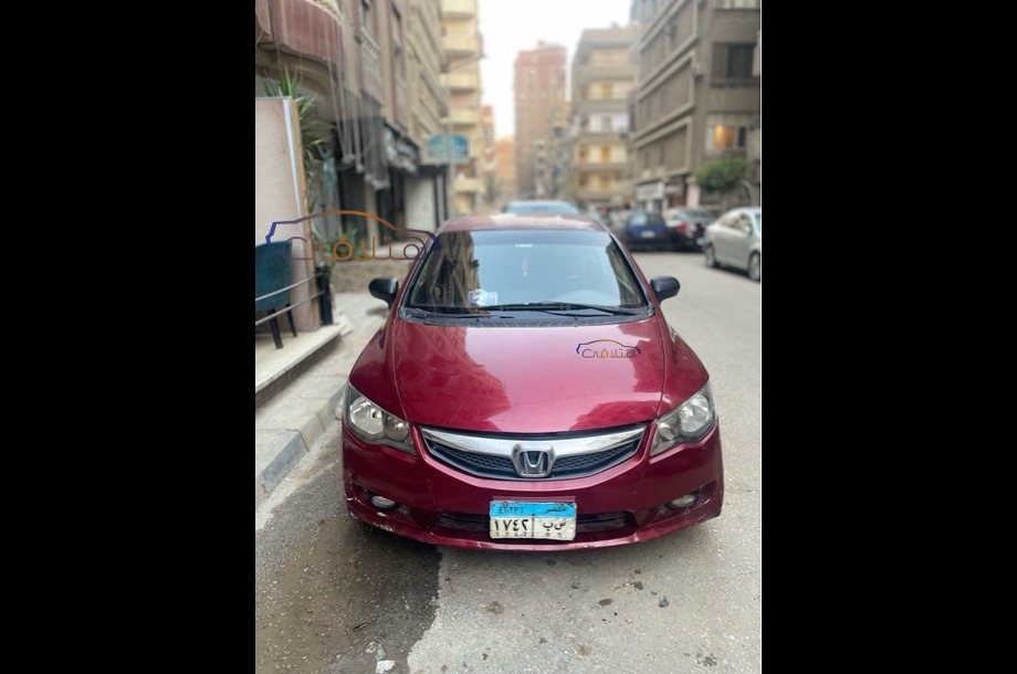 Civic Honda Dark red