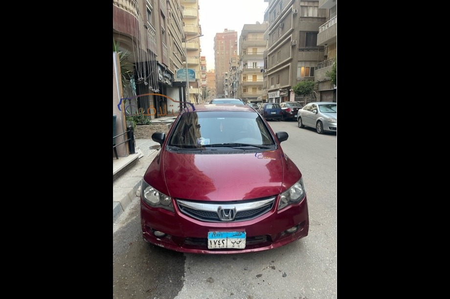 Civic Honda Dark red